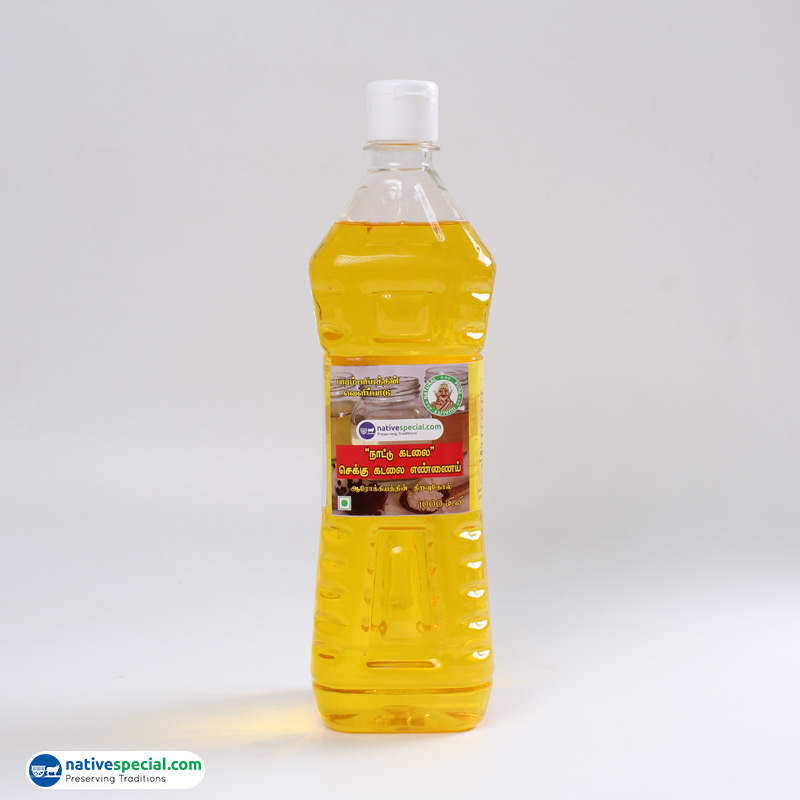 Country Breed Groundnut Chekku Oil - நாட்டு கடலை செக்கு கடலை எண்ணெய்