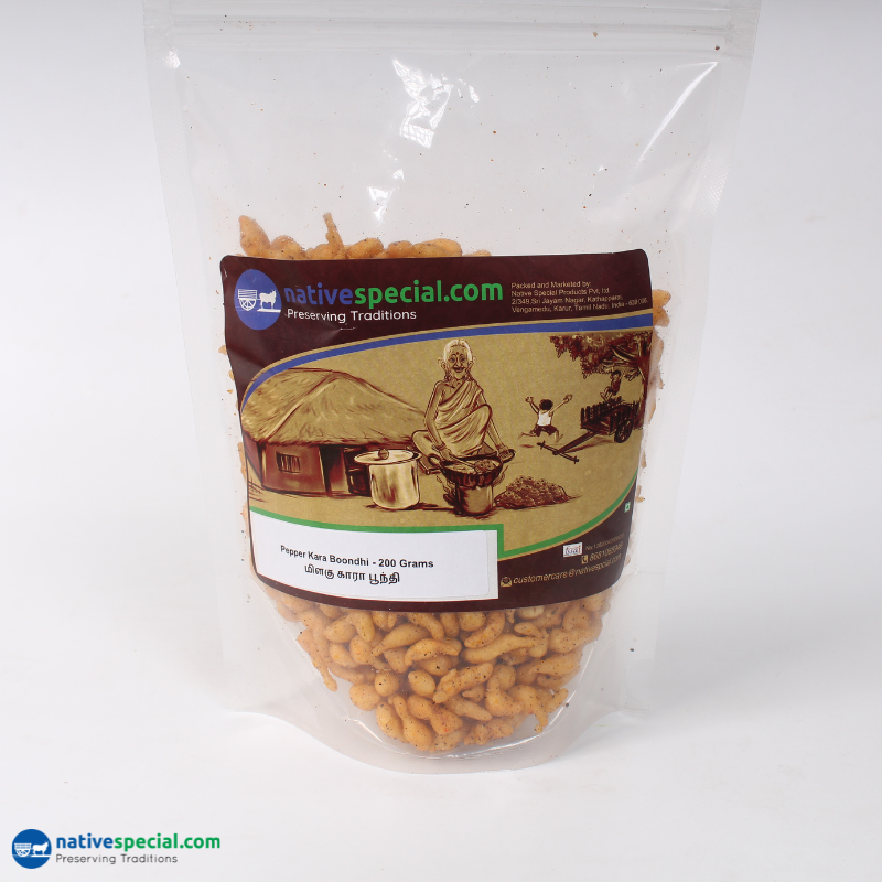 Pepper Kara Boondhi - மிளகு காரா பூந்தி